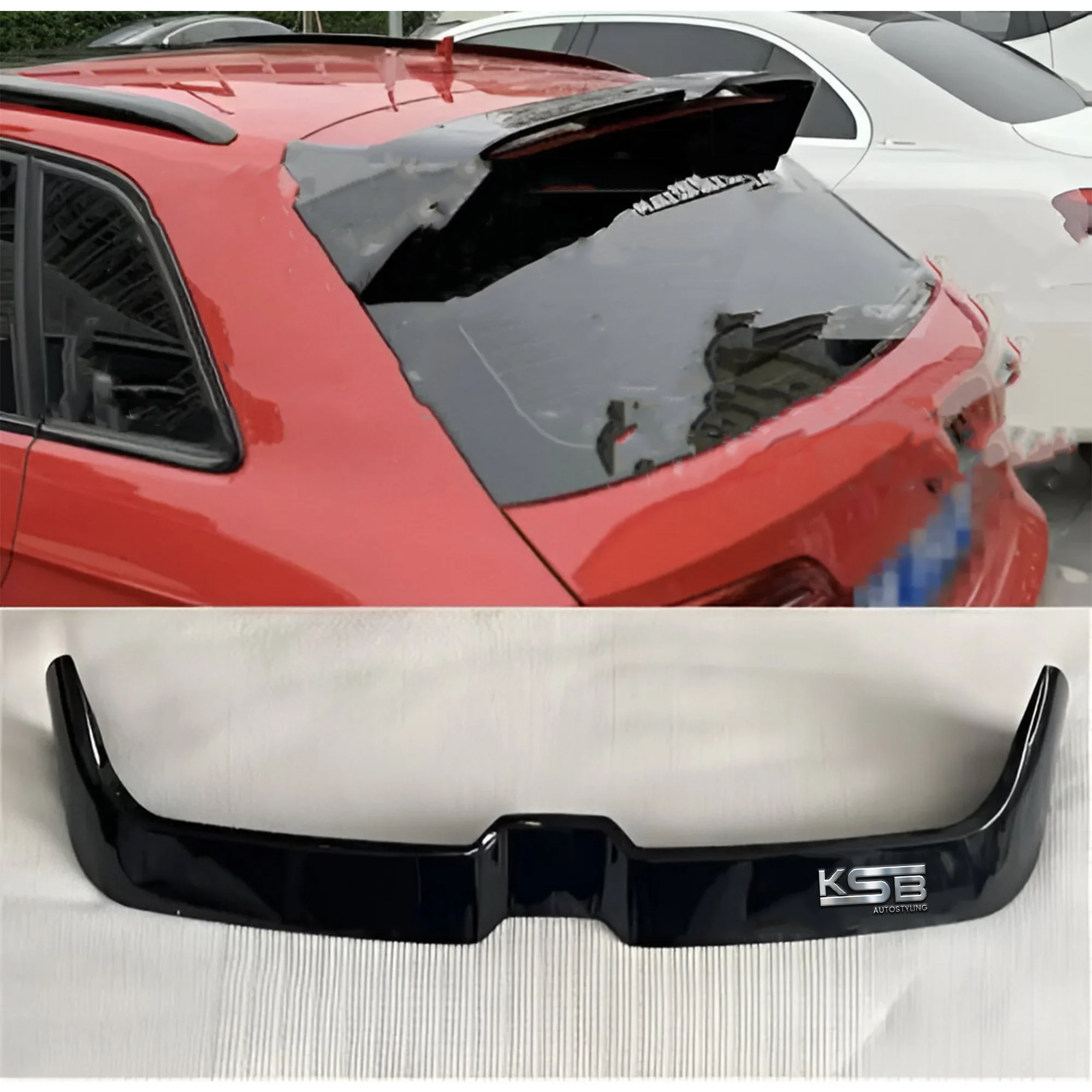 Audi ‘RS3 Look’ A3 S3 RS3 8V Sportback 5 Door Gloss Black Roof Spoiler 2013-2020
