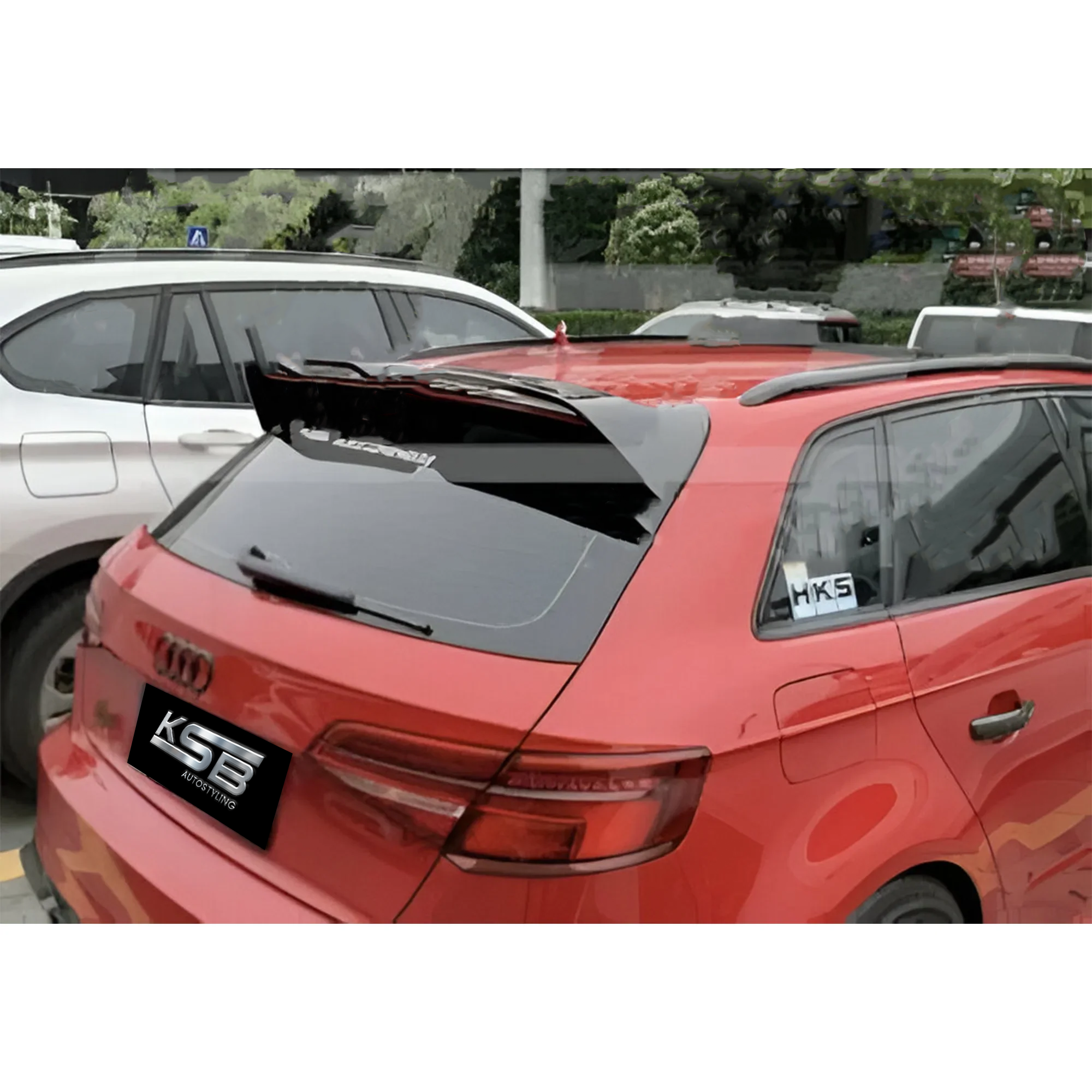 Audi ‘RS3 Look’ A3 S3 RS3 8V Sportback 5 Door Gloss Black Roof Spoiler 2013-2020