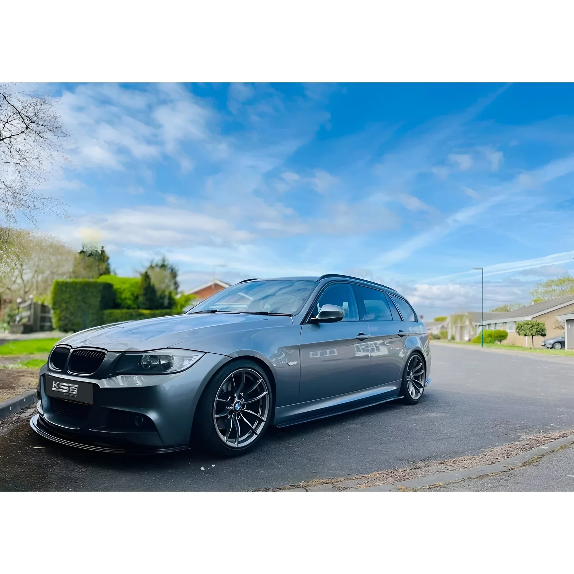 BMW E90/E91 M-Sport LCI (08-11) Front Splitter, Side Extensions & Rear Splitters