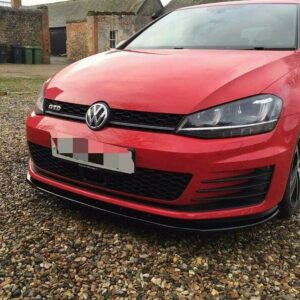 VW GOLF MK7 GTI FRONT SPLITTER & SIDE EXTENSIONS ABS PLASTIC (2013 Up)